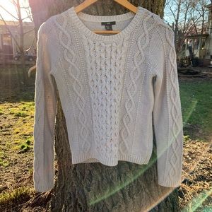 Cable knit sweater